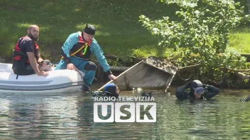 Minsko-eksplozivna sredstva izvađena iz rijeke Une u Bihaću tokom specijalizovane akcije ronioca