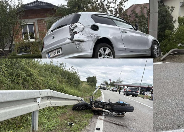 Stravičan sudar u Cazinu: &ldquo;Motociklista te&scaron;ko povrijeđen, hitna pomoć na terenu&rdquo; 