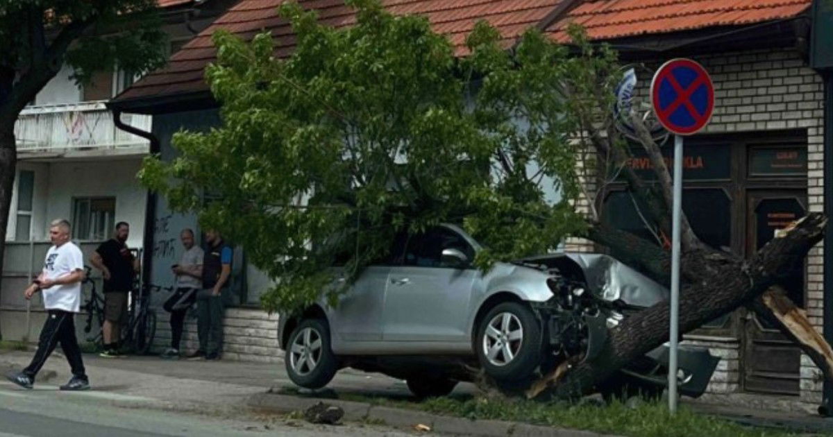 Golfom udario u drvo, vozač povrijeđen