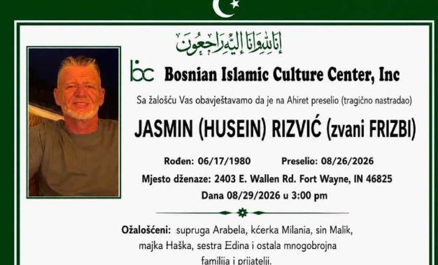 S tugom obavje&scaron;tavamo: Na Ahiret preselio Jasmin (Husein) Rizvić (zvani Frizbi)