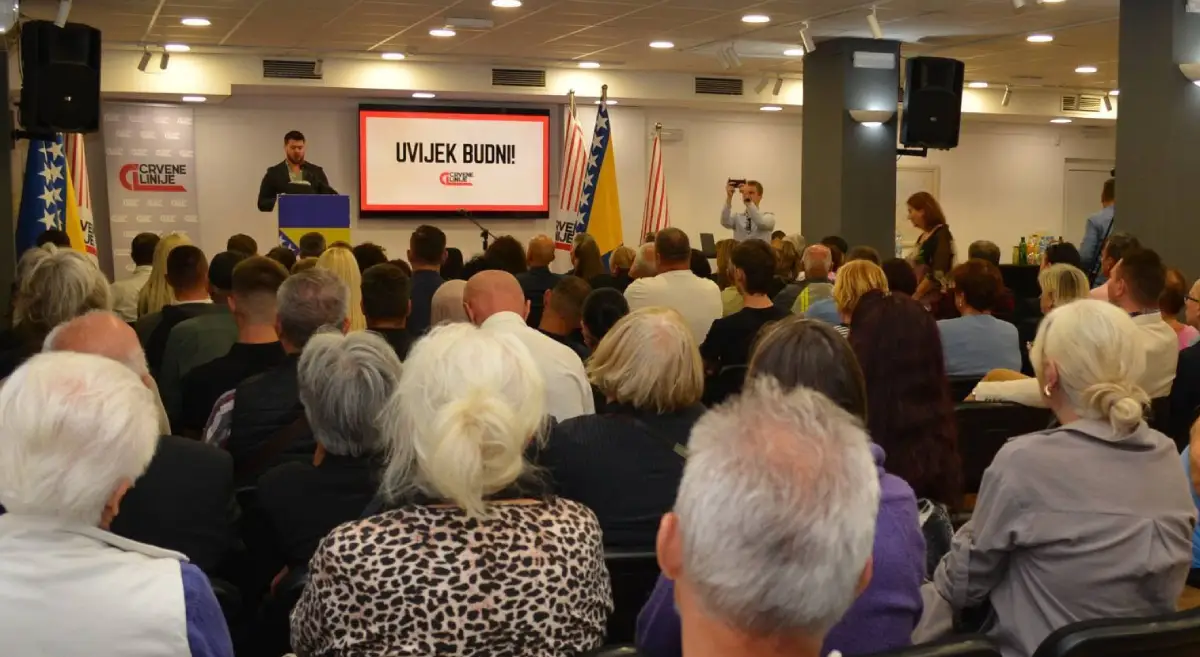 Predizborni skup Crvenih linija u Mostaru: Fokus na jednakopravnost i ekolo&scaron;ke prijetnje