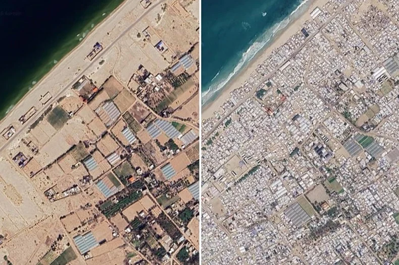 Nove satelitske fotografije otkrivaju razmjere uni&scaron;tenja u Gazi tokom trogodi&scaron;njeg rata, prema UNRWA