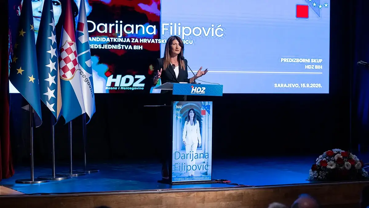 HDZ BiH održao predizborni skup u Sarajevu s naglaskom na ravnopravnost Hrvata