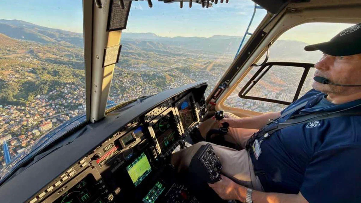 Helikopter MUP-a KS se vratio u Sarajevo nakon ugradnje opreme i obavio prvi let iznad grada jučer