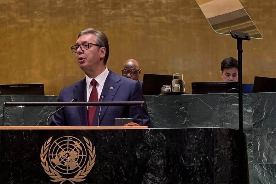 Predsjednik Srbije Aleksandar Vučić na UN-u kritizirao Hrvatsku zbog ponovnog uzdizanja nacizma