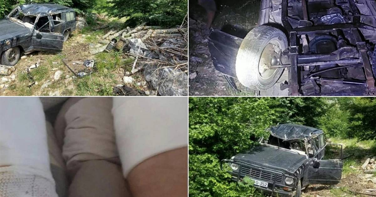 Mu&scaron;karac s prelomljenim nogama pre&scaron;ao kilometar do pomoći nakon prevrtanja vozila na Ruji&scaron;tu