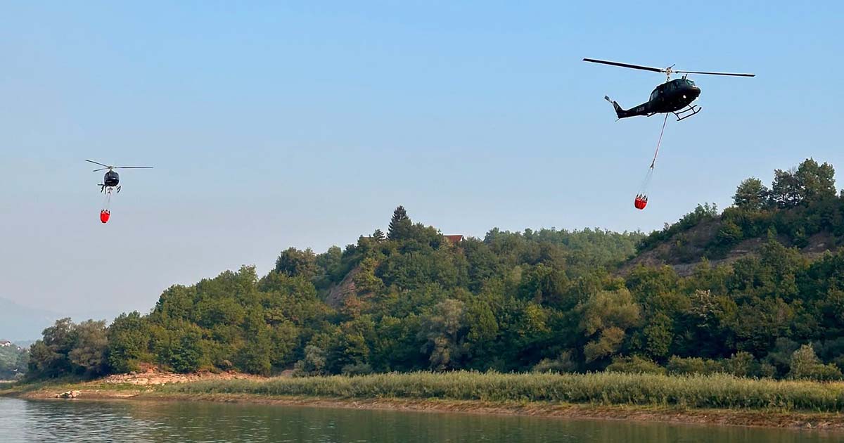 Helikopter Oružanih snaga BiH izvr&scaron;io izviđanje područja Plje&scaron;evice zbog požara