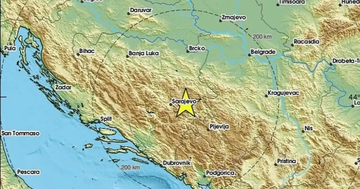 Tokom noći u BiH zabilježena tri zemljotresa, najjači magnituda 3,6 prema EMSC-u