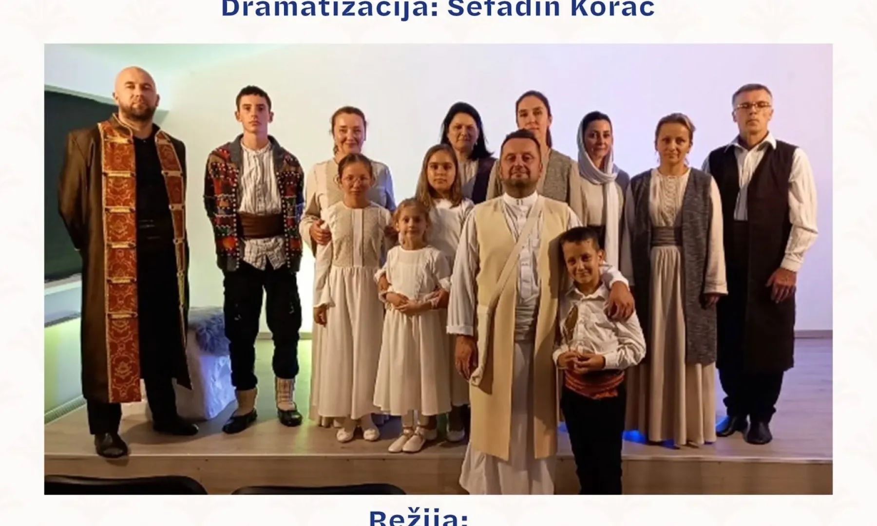 Dramska sekcija Bošnjačkog kulturnog društva „Ruh“ Domžale izvest će predstavu „Ilhamijin put – Pjesnik pravednik“ u Islamskom centru u Rijeci.