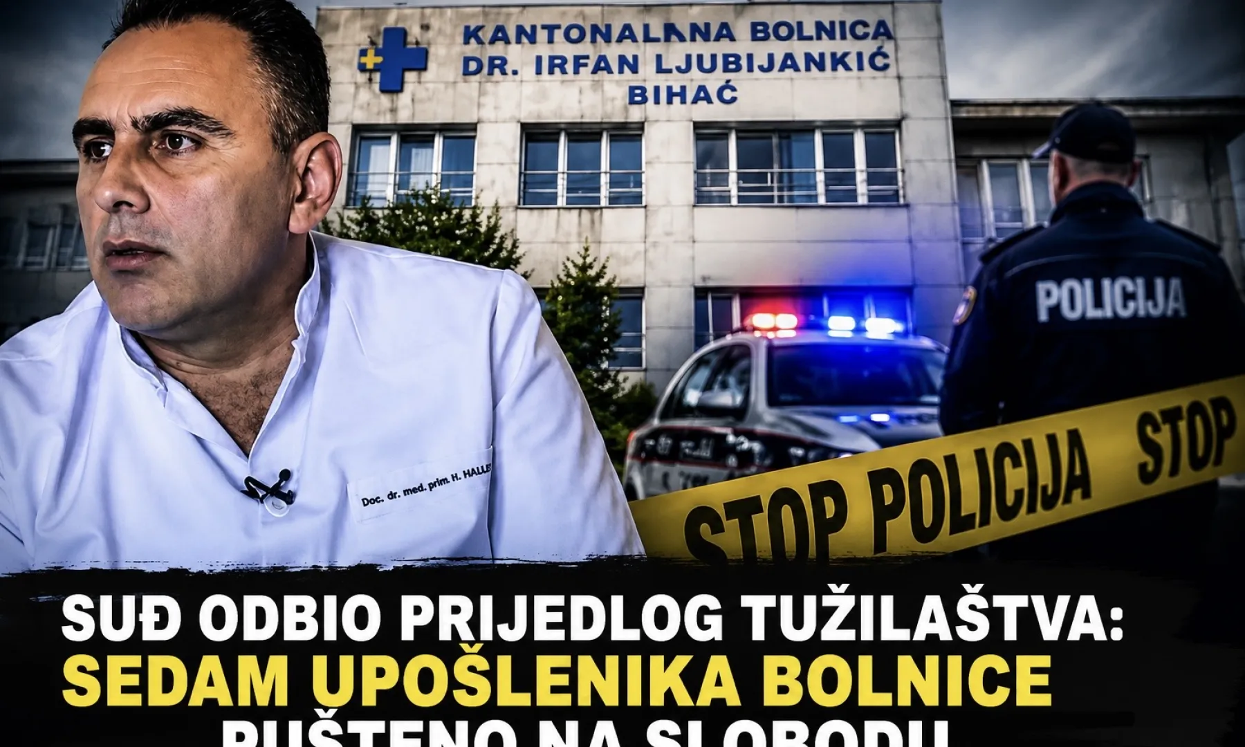 Kantonalni sud u Bihaću odbio mjere zabrane za sedam uposlenika bolnice u vezi sa smrću Adema Jušića
