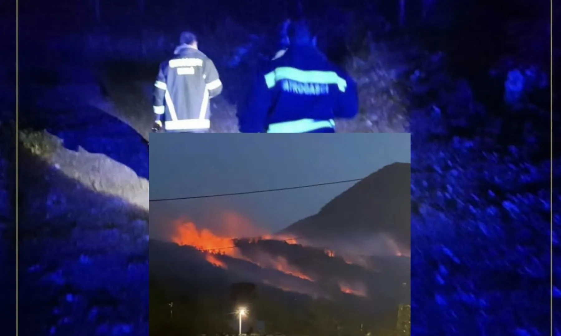 Požar u Gomila kod Bihaća aktivan, vatrogasci se bore s jakim vjetrom i detonacijama u miniranom području