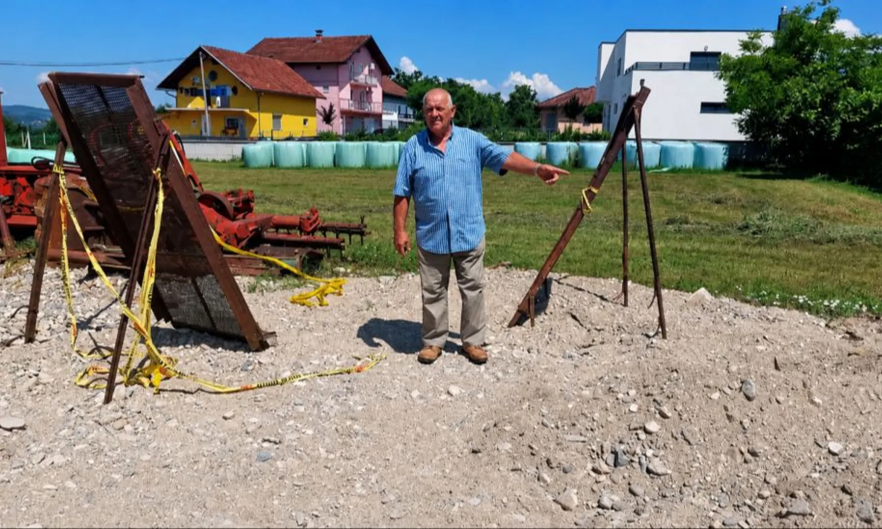 Mještanin iz Žegara kod Sanskog Mosta otkrio minu tokom pretovara pijeska, uslijedila hitna akcija uklanjanja opasnog sredstva