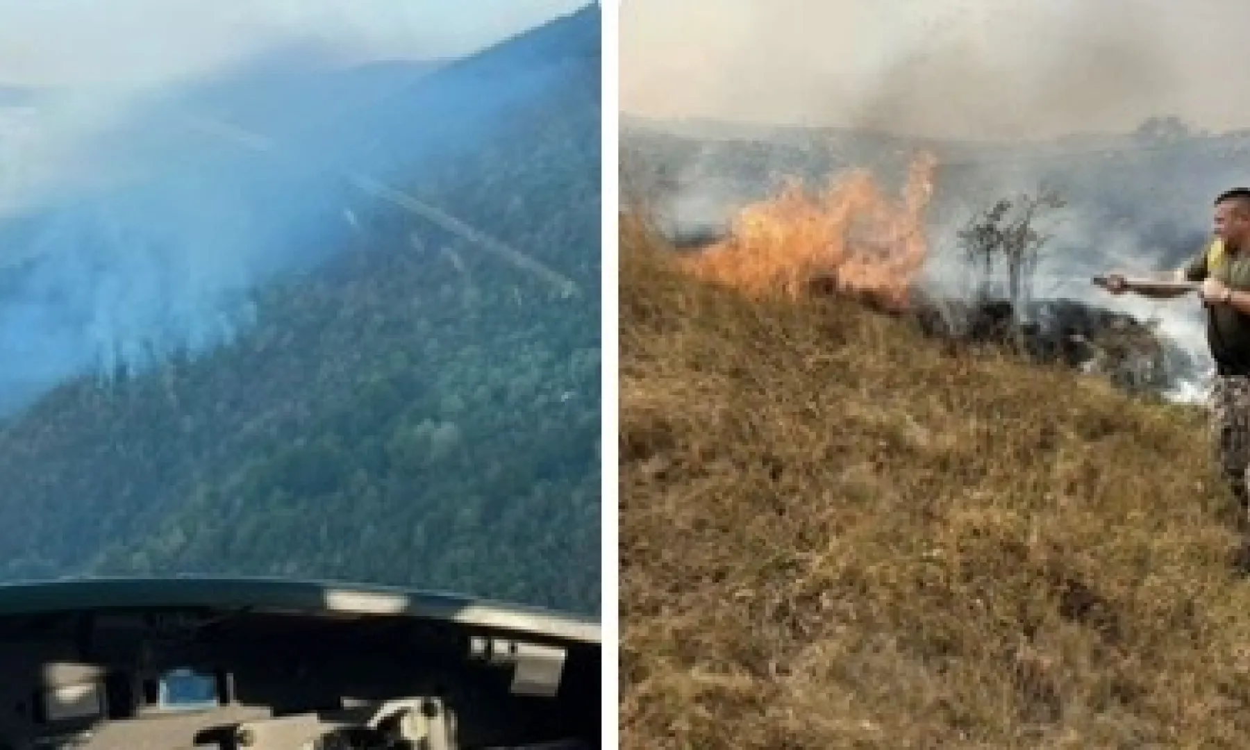 U Cazinu gori, helikopter OS BiH učestvuje u gašenju, Vlada USK pokreće istragu o podmetanju požara