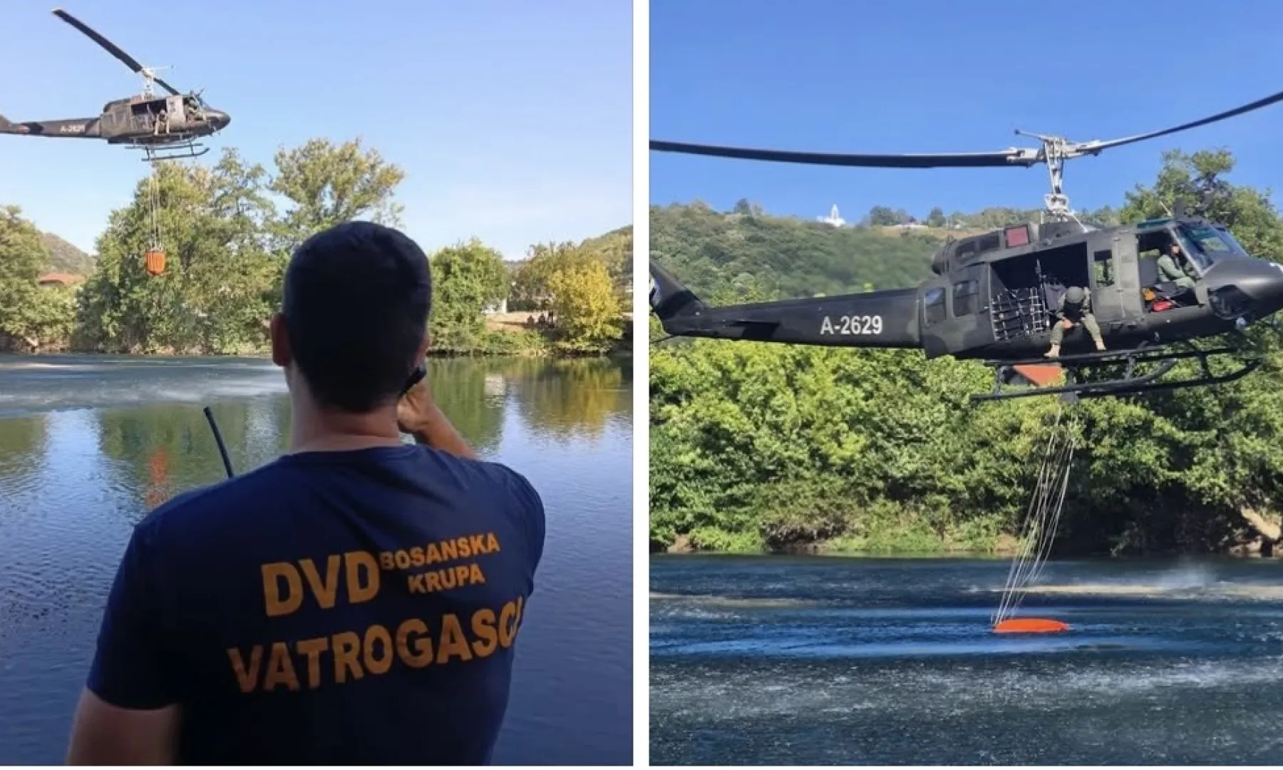 Požari se šire prema Bosanskoj Krupi, vatrogasci i helikopteri aktivno na terenu