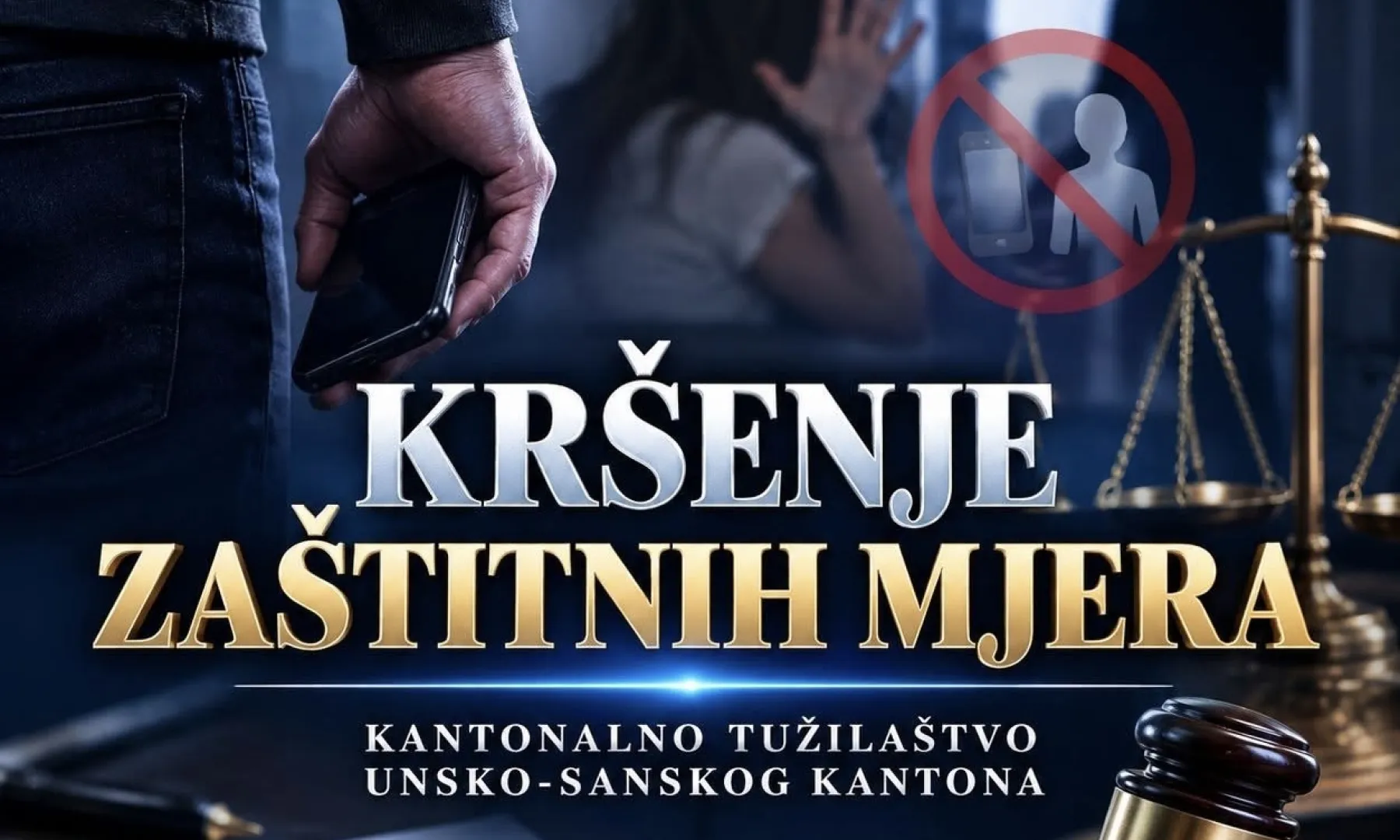 Općinski sud u Velikoj Kladuši produžio pritvor 55-godišnjaku zbog kršenja zaštitnih mjera i nasilja u porodici