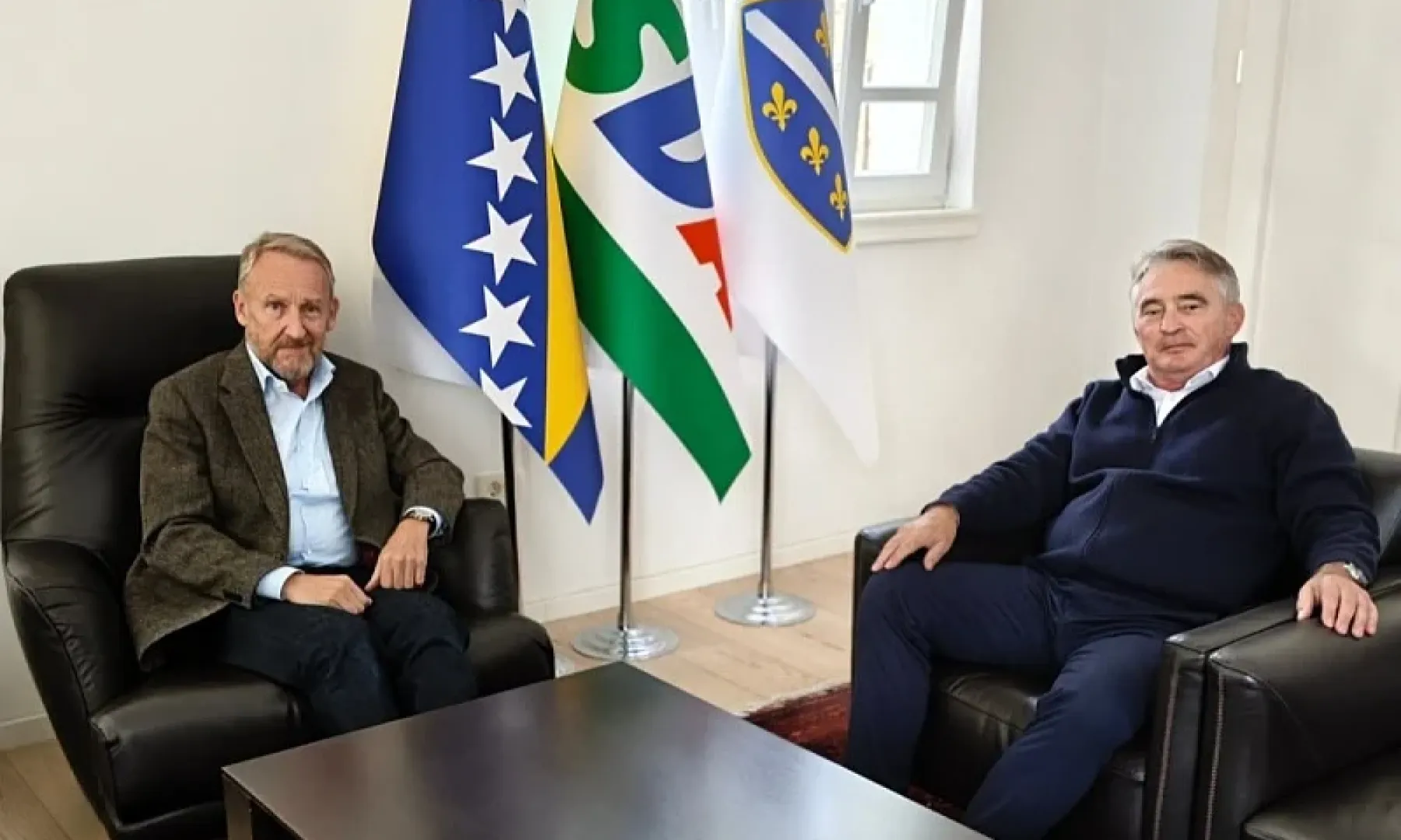 Izetbegović i Komšić u centrali SDA: Razgovor o formiranju vlasti i potencijalnoj koaliciji