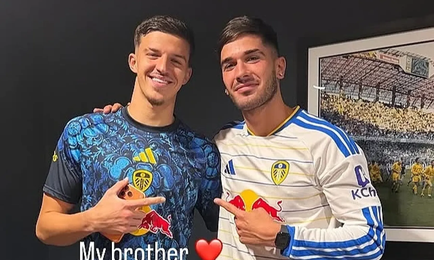 Tarik Muharemović odigrao svih 90 minuta u remiju Leedsa i Manchester Uniteda, uz podršku Cristiana Volpata s tribina Elland Roada