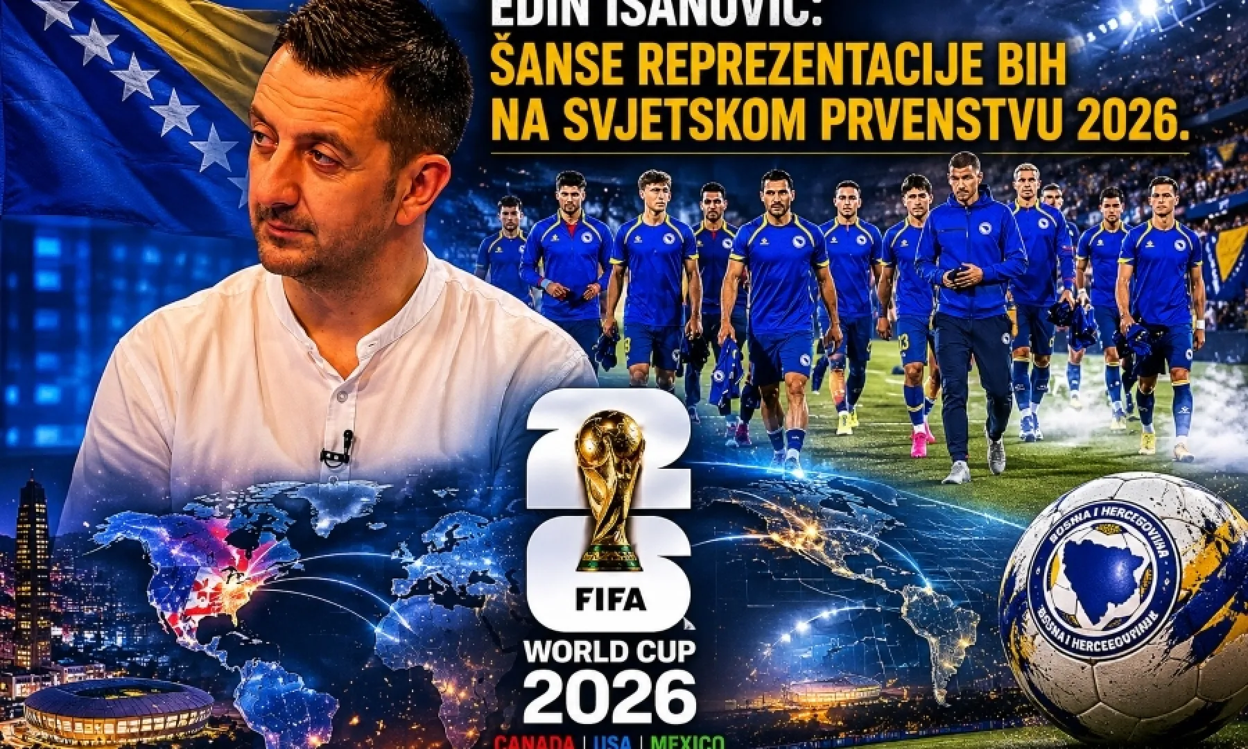 EDIN ISANOVIĆ OČEKUJE POBJEDU I NAGLAŠAVA PROMJENE U MENTALITETU REPREZENTACIJE PRED MUNDIJAL