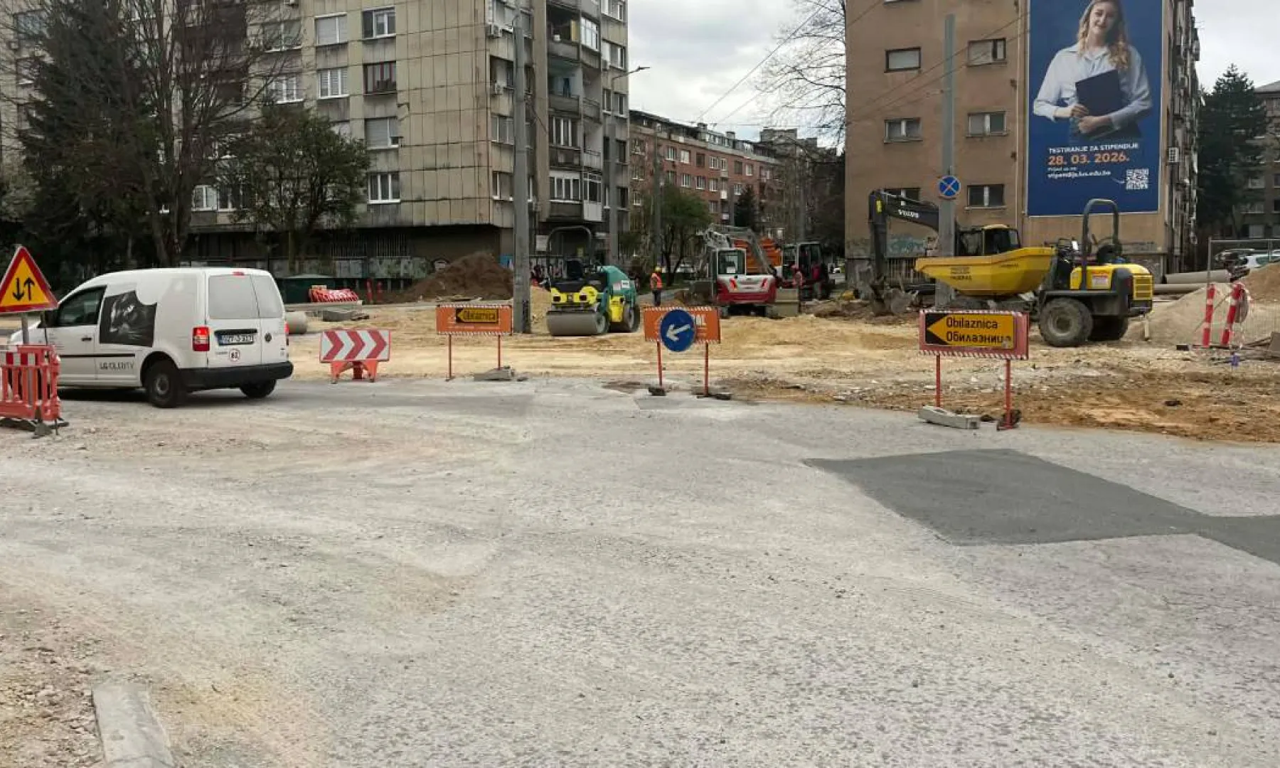 Potpuna obustava saobraćaja na raskrsnici Grbavička, Hamdije Čemerlića i Bulevar Ivice Osima od 22. do 30. jula 2026. godine