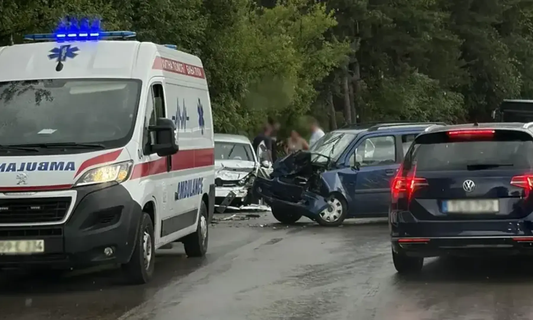 Stradali vozač prešao u suprotnu traku u saobraćajnoj nesreći kod Banje Luke