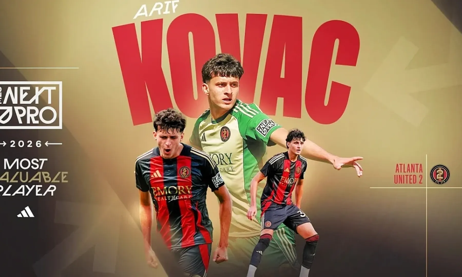 Arif Kovač proglašen najkorisnijim igračem sezone u MLS Next Pro ligi, švedski Kalmar iskazuje interes za njegov transfer