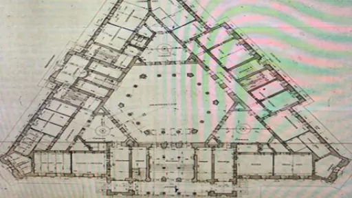 Vijecnica &ndash; Nacrt Architekta  Ivekovic. Izvor: Zujo, Mulabegovic, Mulaomerovic, Vijecnica, S. 47.