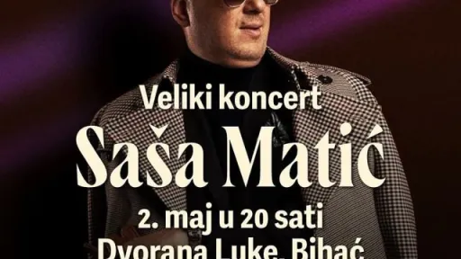 Saša Matić stiže u rodni Bihać – Spektakularan prvi solistički koncert u dvorani Luke, uz goste iznenađenja