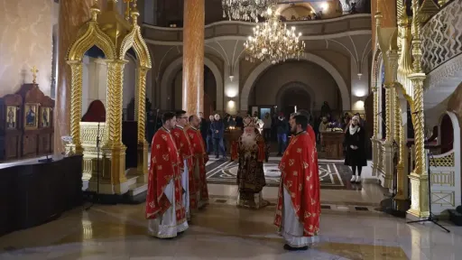 Služena božićna liturgija u Sabornoj crkvi u Sarajevu