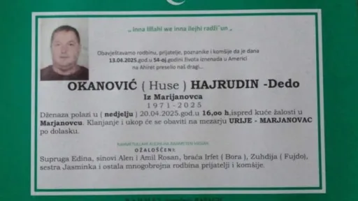 Na Ahiret preselio Okanović (Huse) Hajrudin – Dedo