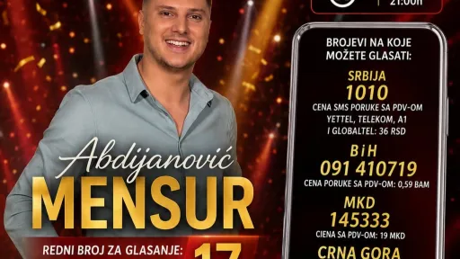 Mensur Abdijanović iz Bihaća u finalu &bdquo;Zvezda Granda&ldquo;: Gledaoci biraju pobjednika večeras od 21 sat