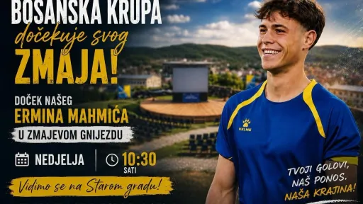 Ermin Mahmić se vraća u Bosansku Krupu: Svečani doček za reprezentativca nakon Svjetskog prvenstva