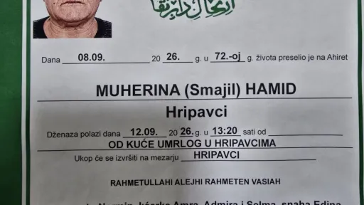 S tugom obavje&scaron;tavamo: Na Ahiret preselio Muherina (Smajil) Hamid
