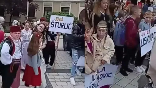 Cazin u znaku smotre učenika: Saobraćaj u centru blokiran