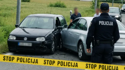 Saobraćajna nesreća u Kosteli: Audi i Golf o&scaron;tećeni, policija provodi istragu