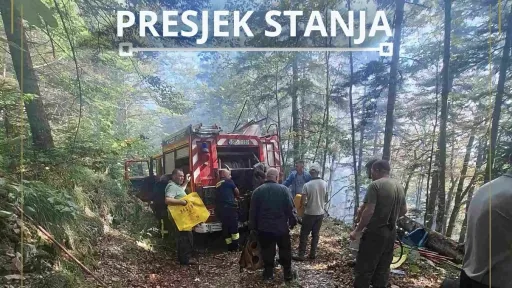 Helikopter Oružanih snaga BiH angažovan u ga&scaron;enju požara u Plje&scaron;evici, gradonačelnik Sedić na terenu