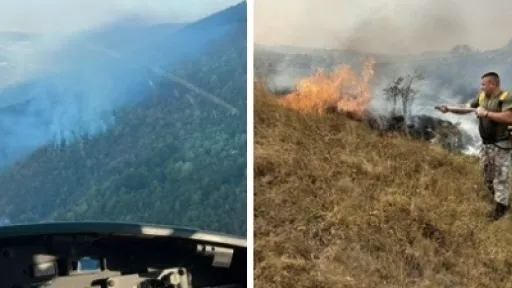 U Cazinu gori, helikopter OS BiH učestvuje u ga&scaron;enju, Vlada USK pokreće istragu o podmetanju požara