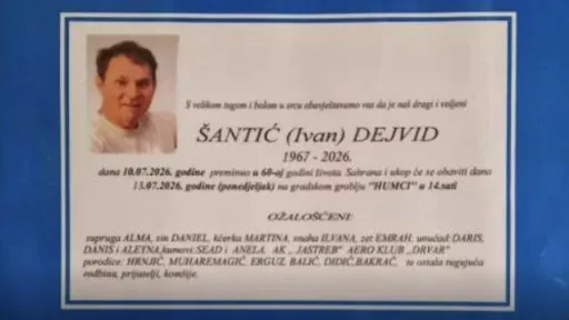 Dejvid &Scaron;antić, istaknuti pilot paraglajdera, preminuo nakon pada sa zgrade u Bihaću
