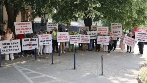 Štrajk upozorenja uposlenika pravosuđa u HNK