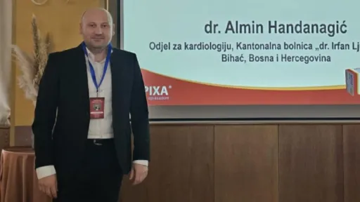 Priznati stručnjak u svijetu medicine, Cazinjanin dr. Almin Handanagić održao predavanje o primjeni NOAC-a u kardiologiji