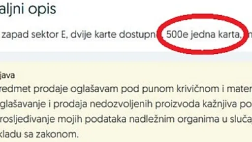 Preprodaja ulaznica za opro&scaron;taj Edina Džeke na utakmici BiH protiv &Scaron;vedske dostigla cijene do 500 eura