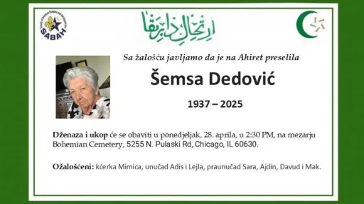 Na ahiret preselila Šemsa Dedović