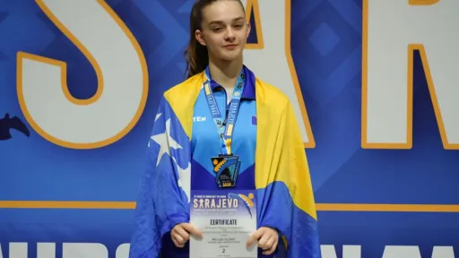 Cazinjanka Melina Ružnić osvojila srebro na Evropskom prvenstvu u taekwondou