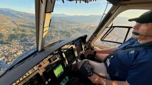 Helikopter MUP-a KS se vratio u Sarajevo nakon ugradnje opreme i obavio prvi let iznad grada jučer