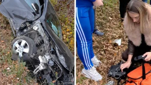 Doktorica Džana Toromanović iz Doma zdravlja Cazin pružila pomoć povrijeđenoj osobi nakon saobraćajne nesreće u Ljusini