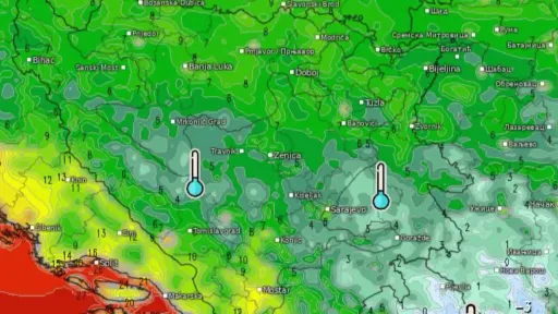 U Bosni sutra ujutro očekuje se mraz, posebno na planinskim visoravnima i mrazištima centralne i istočne Bosne