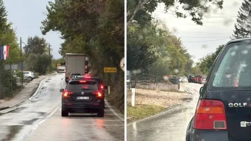 Saobraćajna nesreća kod Gruda: Mercedes G sletio s ceste, saobraćaj obustavljen dok policija izvršava uviđaj