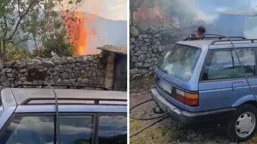 Požar u selu Hum blizu Trebinja uni&scaron;tio &scaron;talu, vatrogasci i mje&scaron;tani na terenu