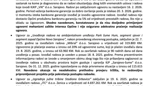 Izvje&scaron;taj revizora