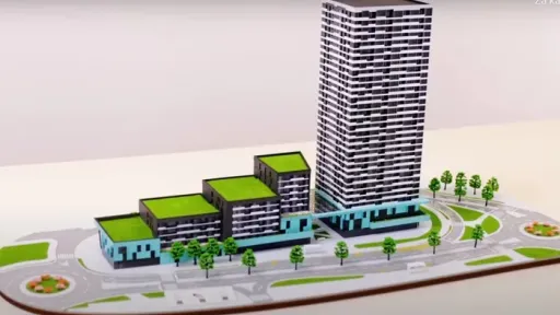 Render stambeno-poslovnog kompleksa na Trgu rudara u Zenici