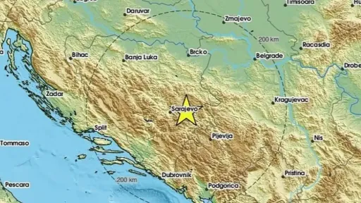 Tokom noći u BiH zabilježena tri zemljotresa, najjači magnituda 3,6 prema EMSC-u